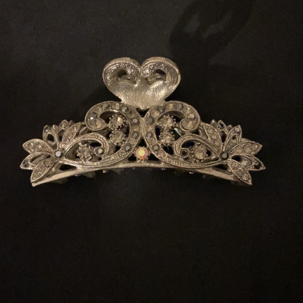 Silver hair clip - Picture 3 of 4